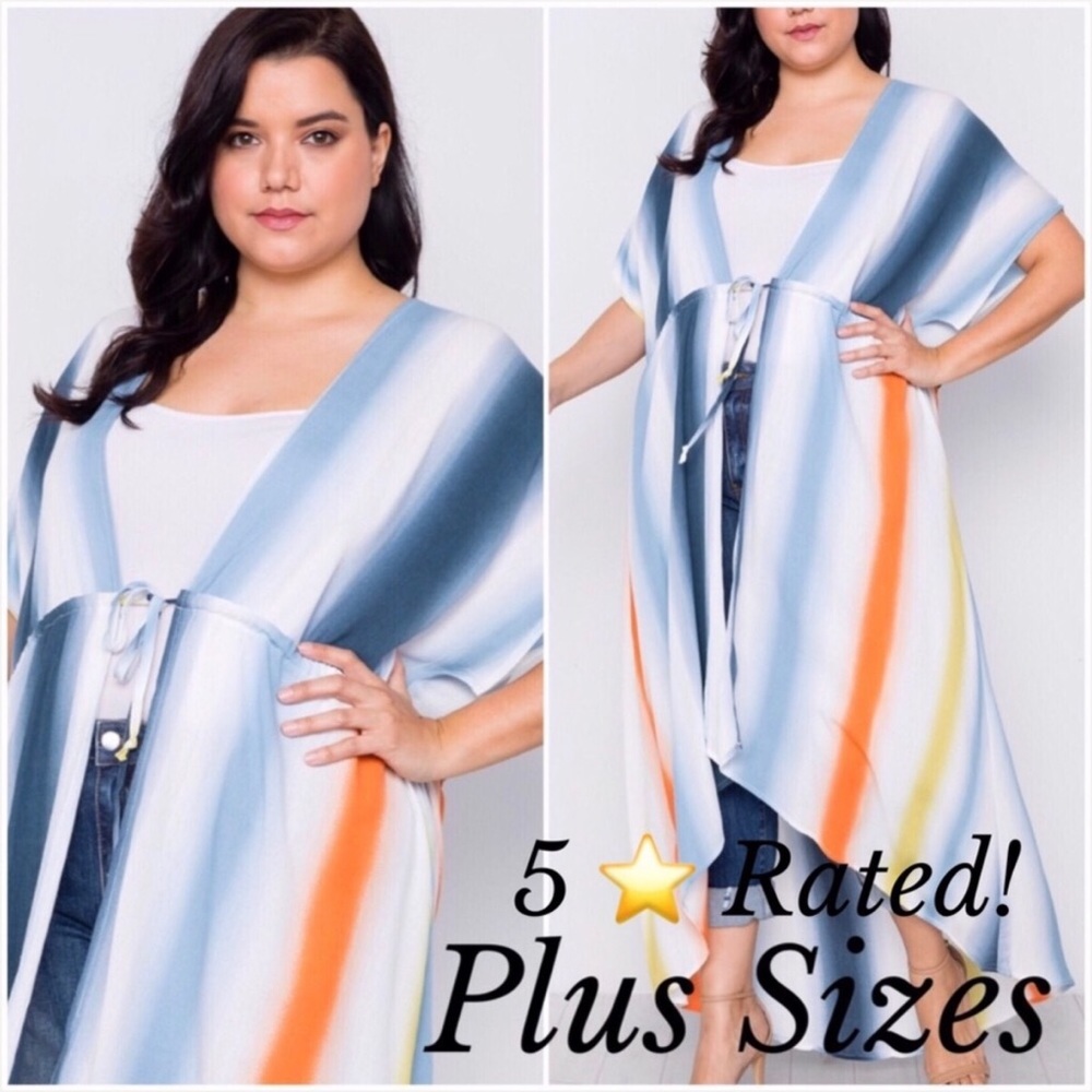 Plus Size Kimono Suit Cover-up